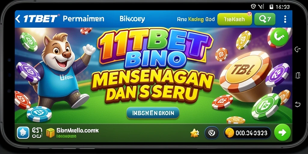 Tampilan mendebarkan dari permainan Bingo di 11TBET.