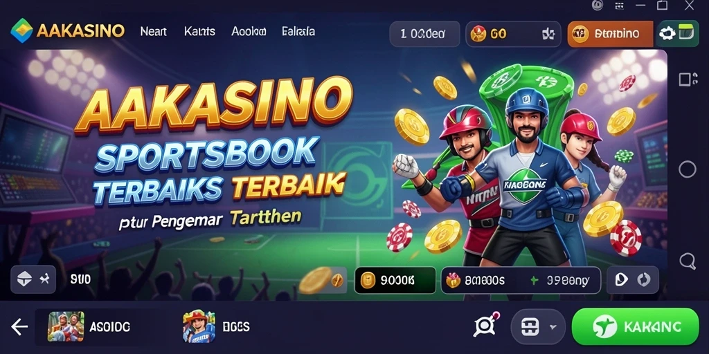 Tampilan gameplay AAKASINO dengan berbagai opsi taruhan olahraga.