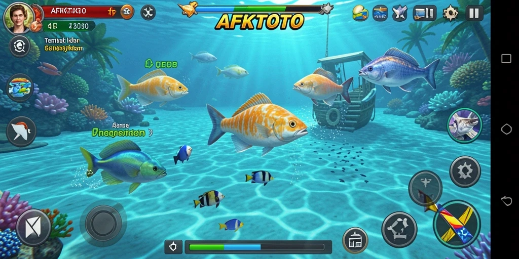 Tampilan gameplay AFKTOTO yang menarik dan penuh warna.