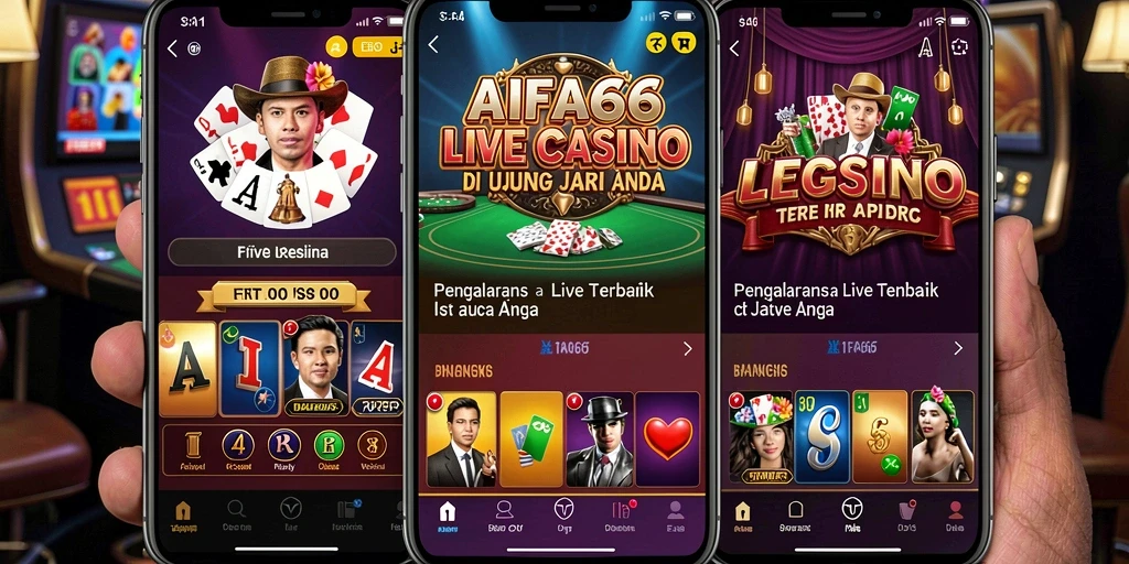 Screenshot gameplay AIFA66 menampilkan dealer langsung dan suasana kasino yang mendebarkan.