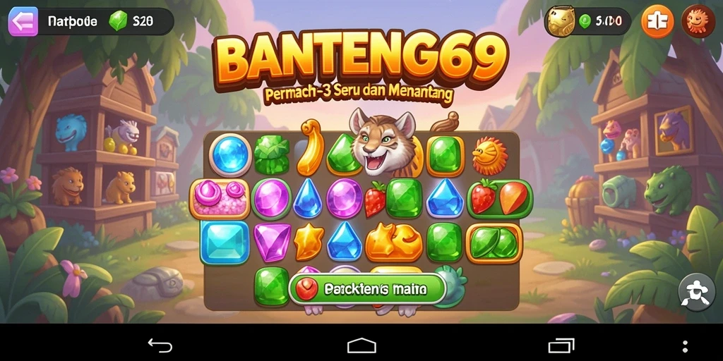 Tampilan menarik dari gameplay BANTENG69 yang penuh warna.