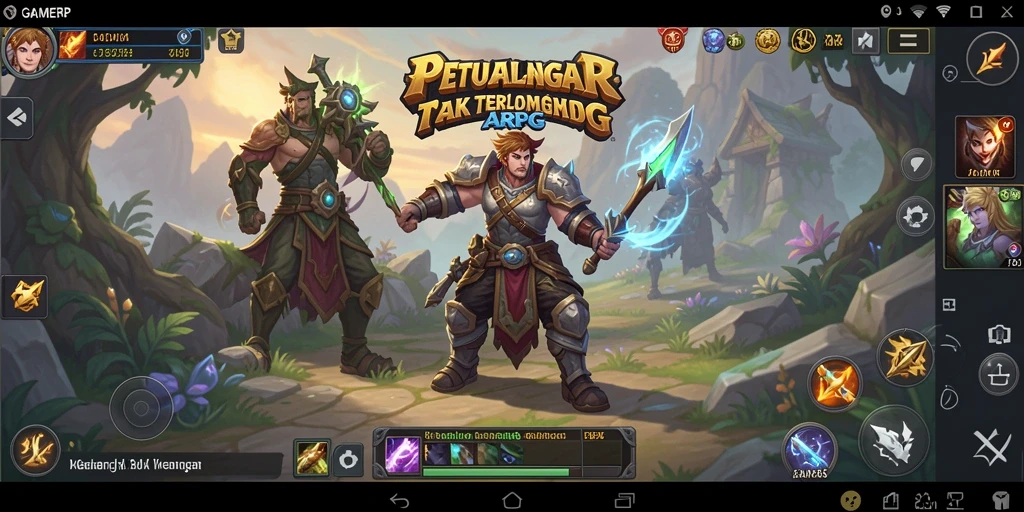 Tampilan epic dari pertarungan di dunia GAMERP.