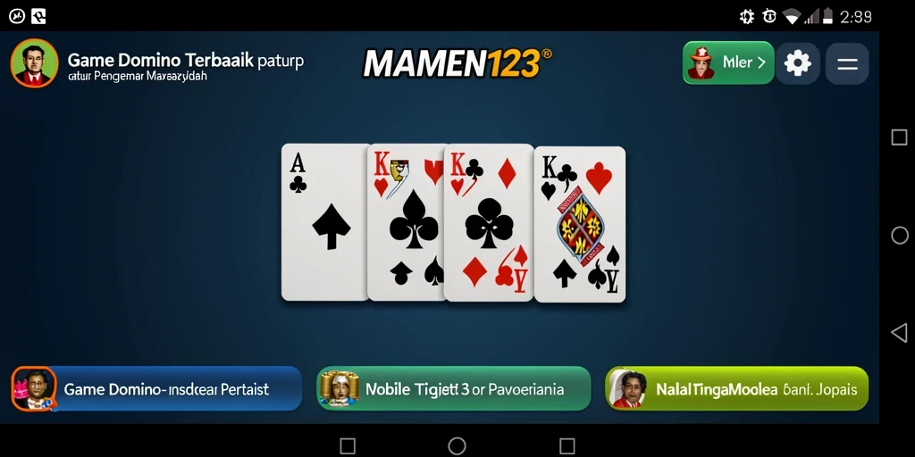 Tampilan gameplay seru dari MAMEN123 dengan fitur interaktif
