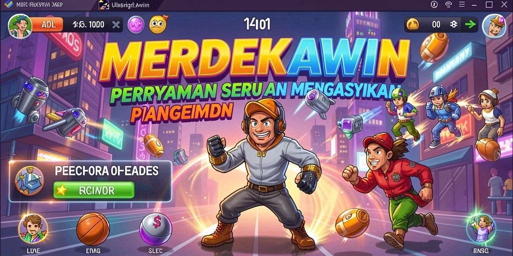 Tampilan gameplay <strong>MERDEKAWIN</strong> yang seru dan memikat.