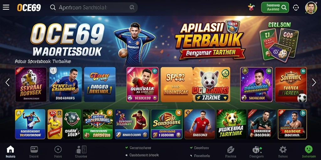 Tampilan gameplay Sportsbook OCE69 yang menarik dan interaktif.