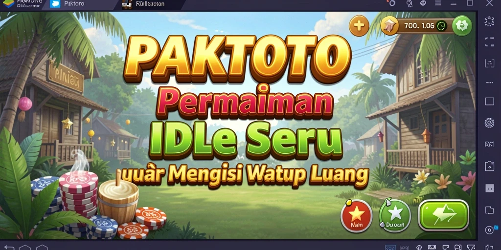 Screenshot utama PAKTOTO menampilkan gameplay yang santai dan menarik.
