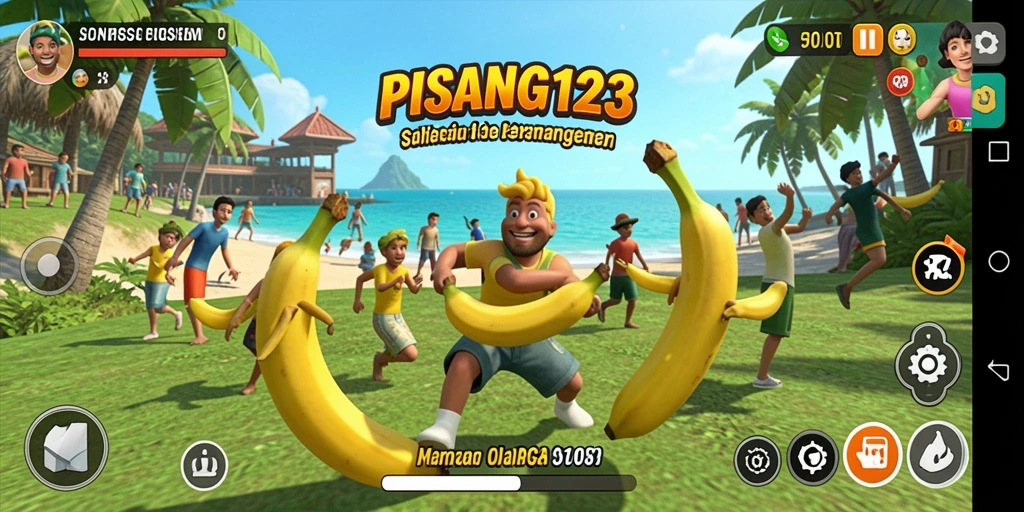 Tampilan gameplay seru PISANG123 dengan aksi olahraga yang menegangkan.
