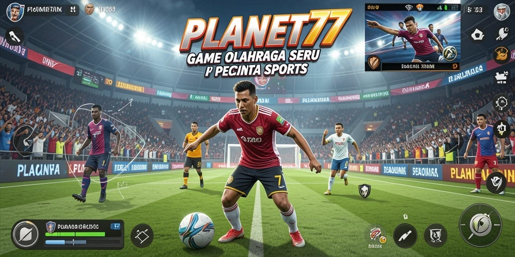 Tampilan gameplay menarik dari game olahraga PLANET77.