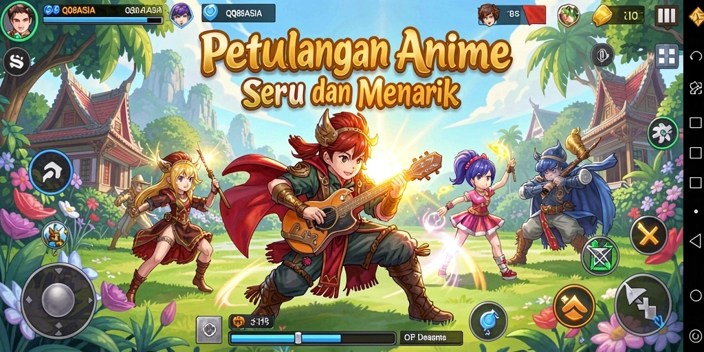 Screenshot utama dari gameplay seru dalam QQ88ASIA.