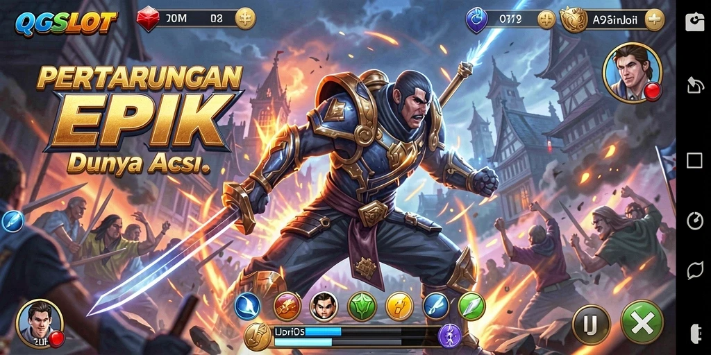 Tampilan menarik dari gameplay seru QQSLOT dengan aksi yang mendebarkan.