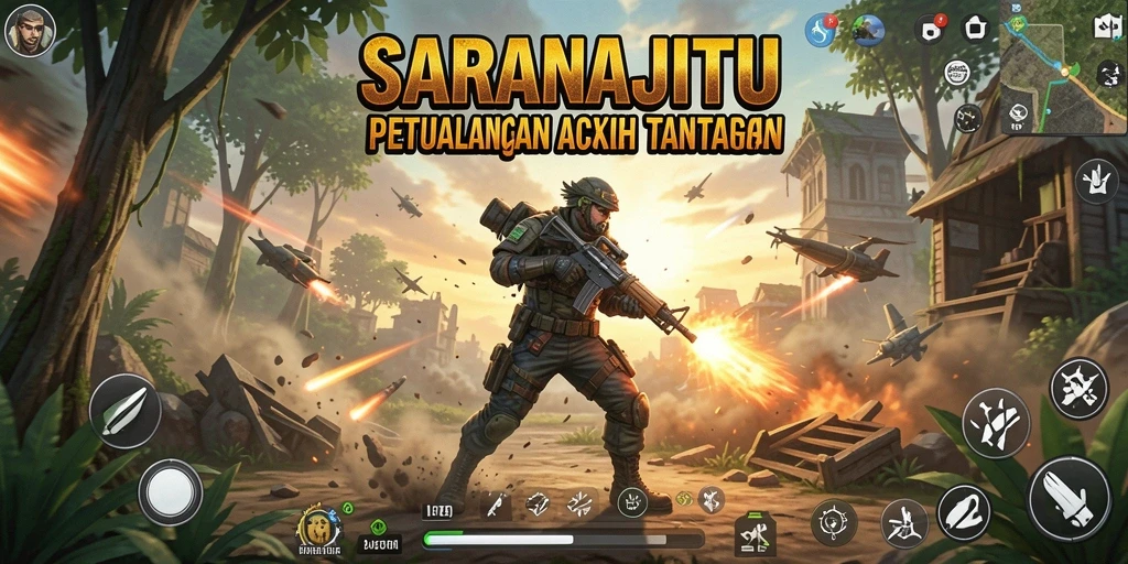 Tampilkan aksi mendebarkan di SARANAJITU dengan pertempuran yang seru.