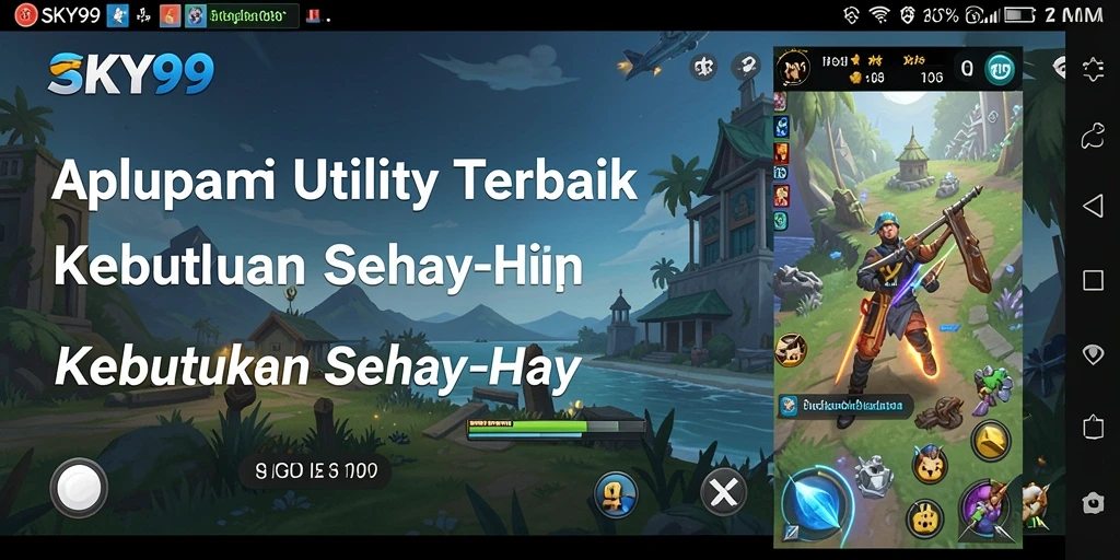 Tampilan antarmuka aplikasi SKY99 yang modern dan fungsional.