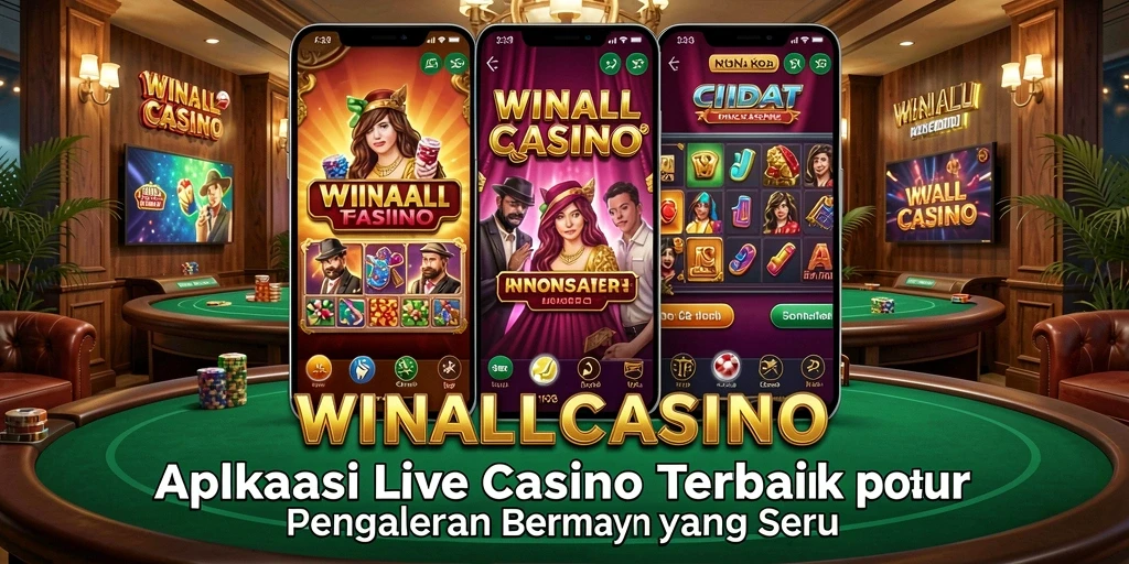 Tampilan gameplay menarik dari WINALLCASINO dengan dealer langsung.
