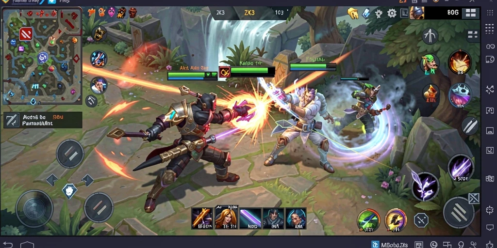 Screenshot menampilkan intensitas pertempuran seru dalam ZK3.